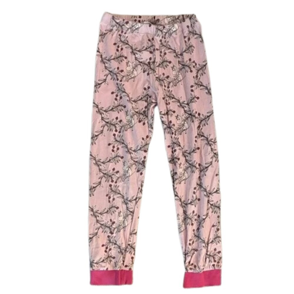 MOOMIN Charming Pink Floral Kids Pajama Bottoms COTTON MUUMI FINAND